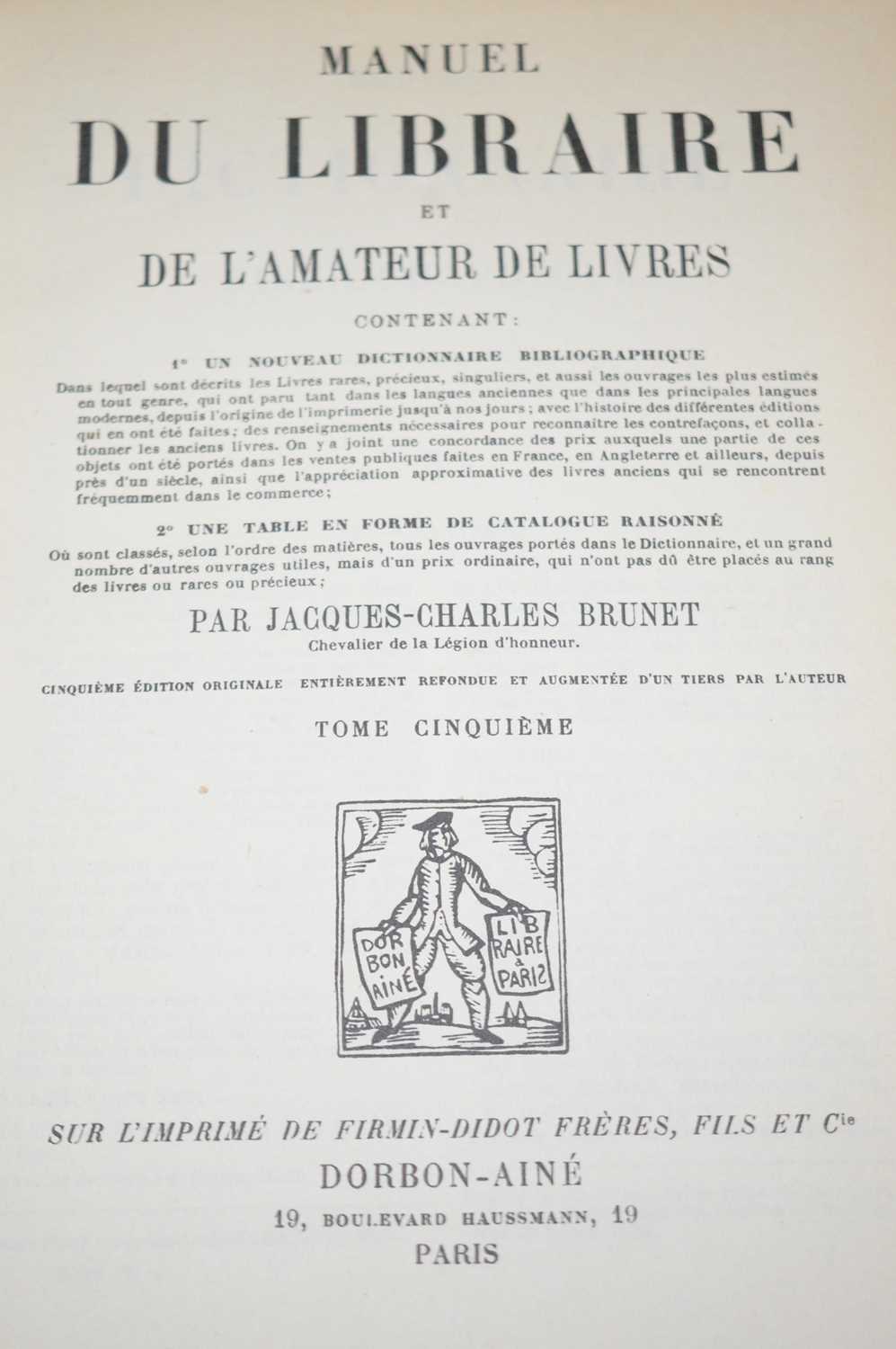 Brunet (Jacque) - book. - Image 7 of 8