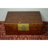 20th Century red lacquered Chinese chest.