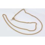 18ct. yellow gold chain necklace.