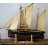 Scratch-built ship's model 'Halcyone'.