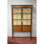 Edwardian mahogany display cabinet.