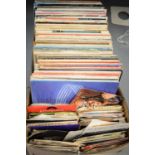 Mixed selection of vinyl LP's and 45's.