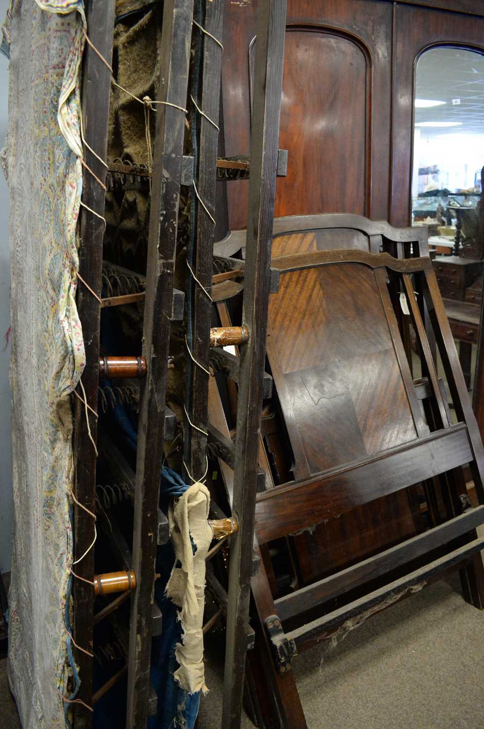 Pair of Edwardian mahogany single beds. - Image 3 of 3