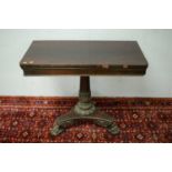 William IV rosewood card table.