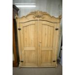 20th Century pine wardrobe