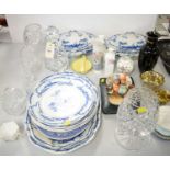 Selection of household china and glass.