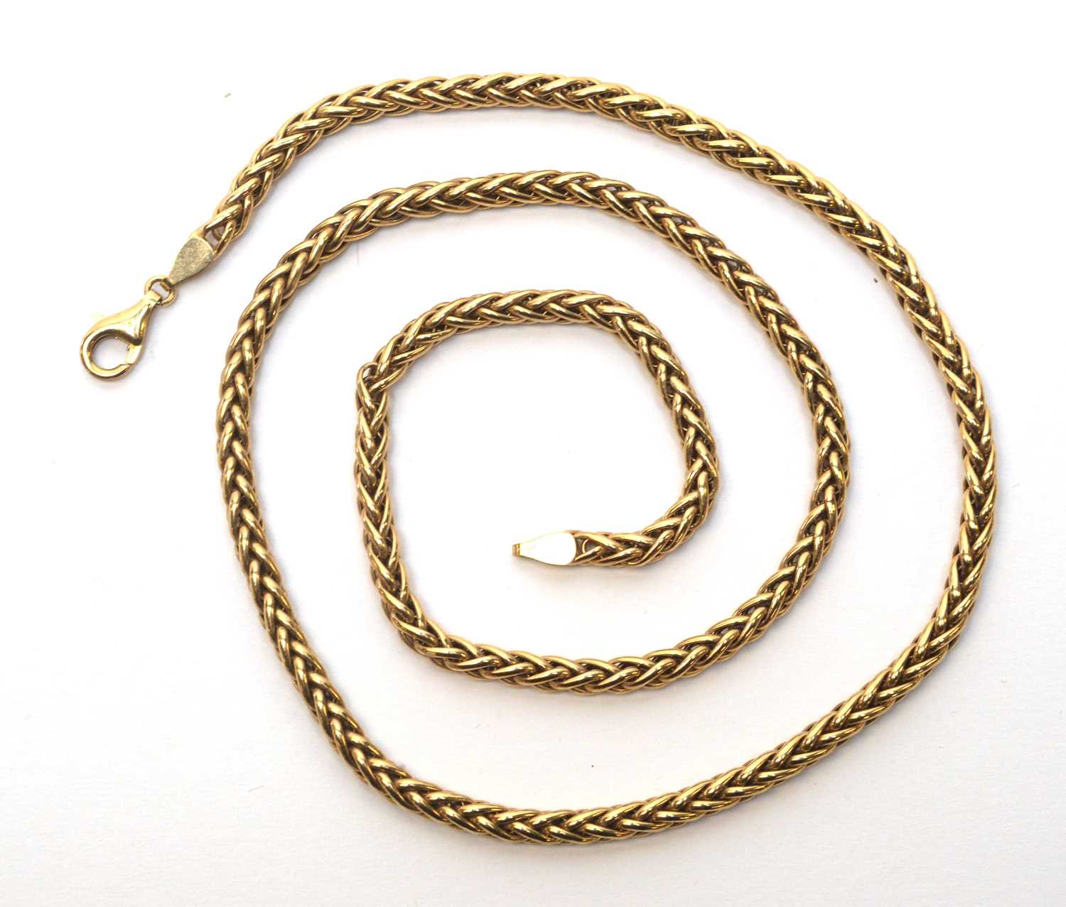 9ct yellow gold chain necklace - Image 2 of 3