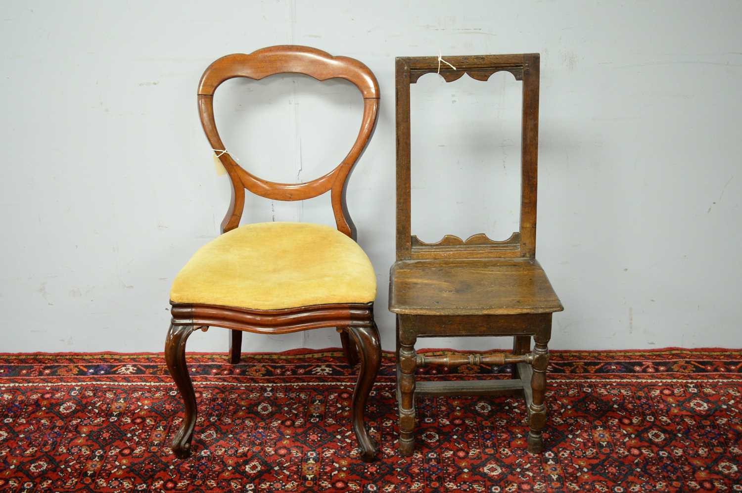 Two occasional chairs.