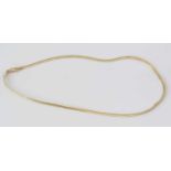 An 18ct. yellow gold chain necklace.