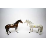 Two large Beswick Horses.