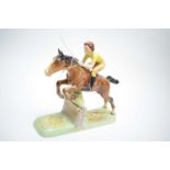 Beswick model of a lady jockey.