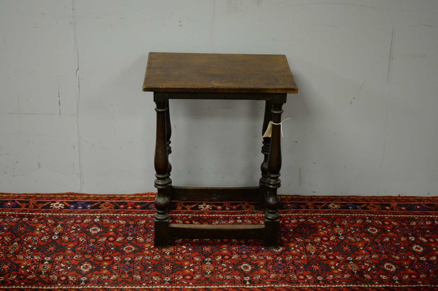 19th C oak side table.