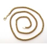 9ct yellow gold chain necklace