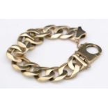 9ct. yellow gold bracelet.