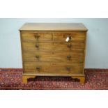 19th C mahogany chest of drawers.