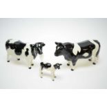 Beswick Friesian Cattle Family.