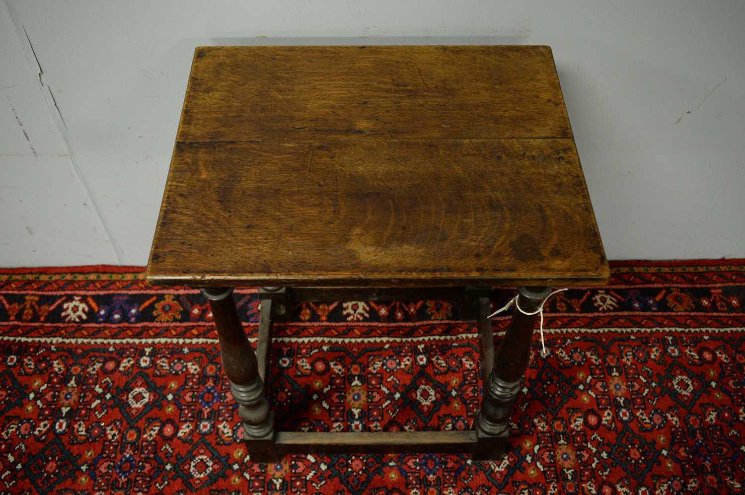 19th C oak side table. - Image 4 of 5