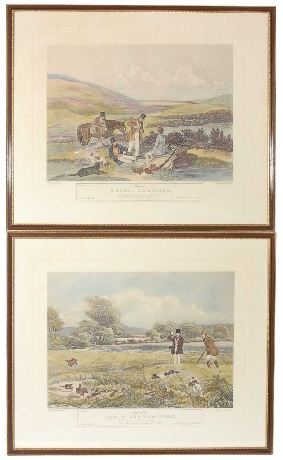 After William Turner - hand coloured engravings