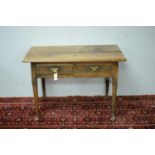 A 19th Century oak side table