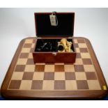 Fine Staunton pattern chess set.