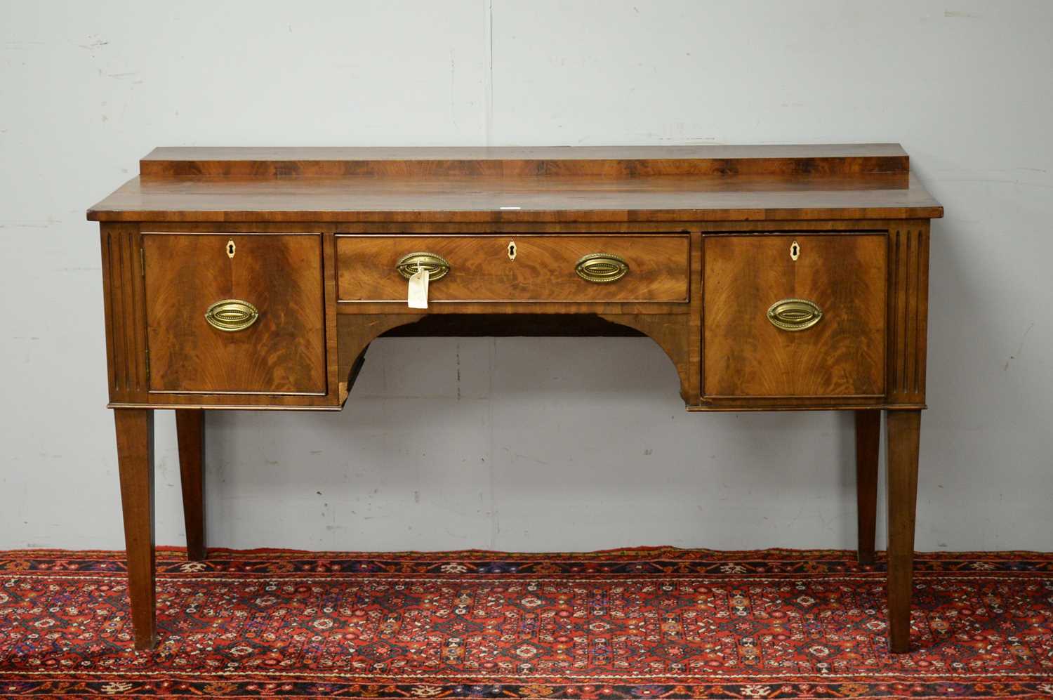 19th C mahogany sideboard.