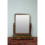 A Victorian mahogany toilet mirror,