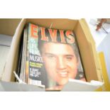 Elvis, Beatles Forever magazines; Creepy and other gory magazines.