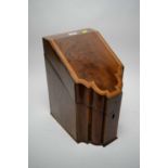 George III mahogany knife box.