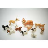 Selection of Beswick dogs.
