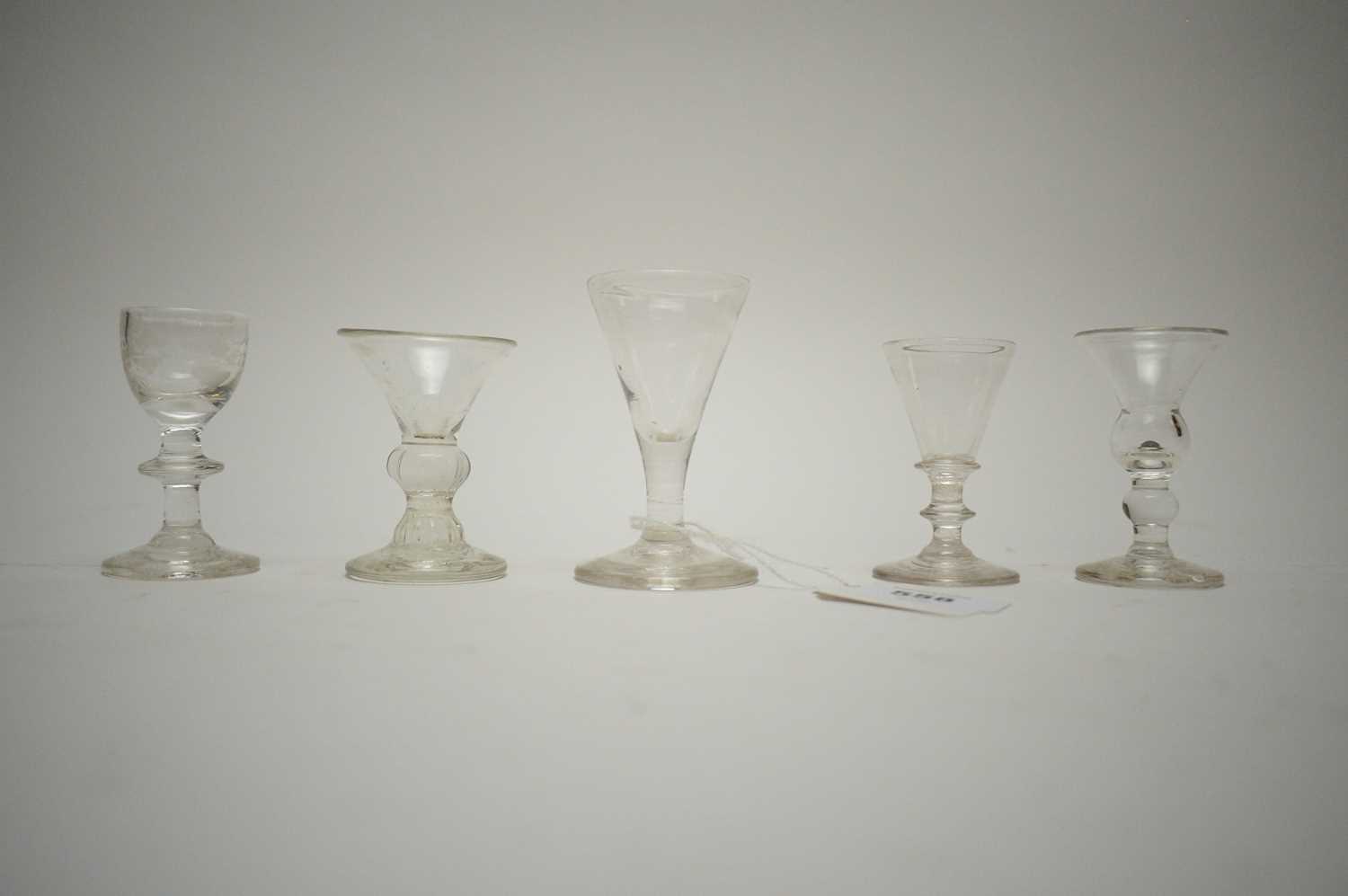 19th C dram glass. - Image 2 of 2
