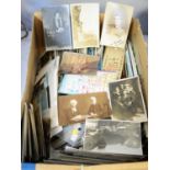 A large assortment of vintage postcards