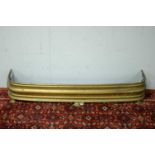 20th Century brass fire surround