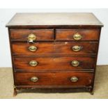 19th C mahogany chest of drawers.