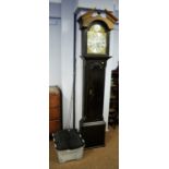 Mid 18th C and later 8-day long case clock.