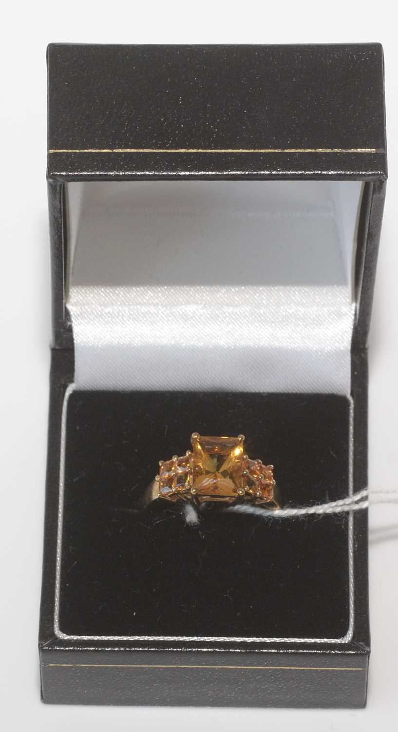 A citrine ring. - Bild 3 aus 6