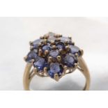 An Iolite ring.