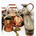 19th C brass and copper items.