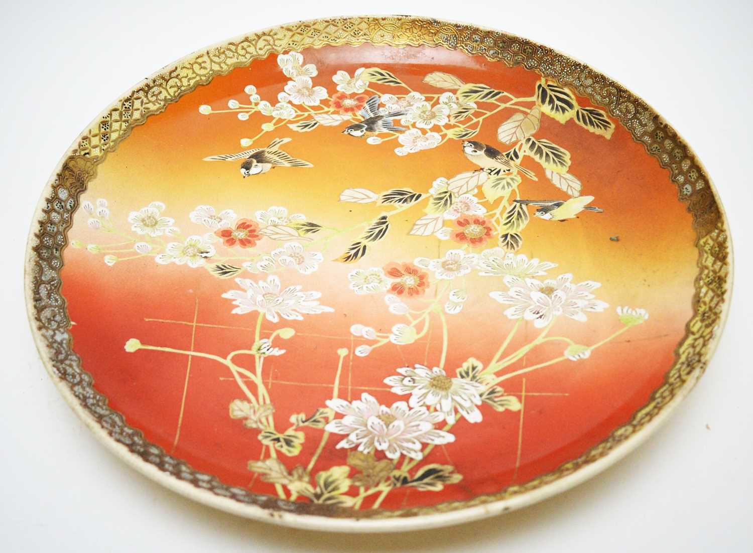 A large Japanese wall plaque
