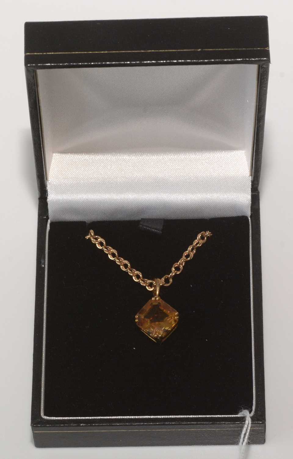 A citrine pendant. - Bild 3 aus 4