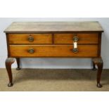 A late 19th Century mahogany dressing table