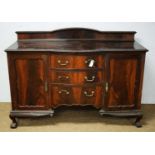 Mahogany sideboard, c.1940. / A 20th Century mahogany standard lamp