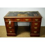 An early 20th Century mahogany writing desk