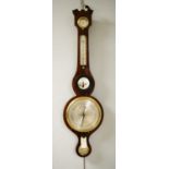 An early 20th Century mahogany barometer, by A.Donegan, Edinburgh