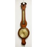 An early 20th Century mahogany barometer