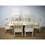 A Gloster teak garden dining room set