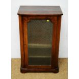 An late 19th Century rosewood side cabinet