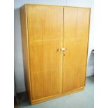 Mid 20th C Meredew two-door wardrobe.