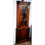 20th C mahogany corner unit.