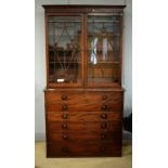 A Regency mahogany secretaire bookcase