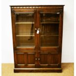 20th Century Ercol elm bookcase.